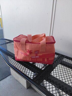Trader Joe’s Mini Insulated Lunch Bag Peach Orange August 2025 Limited Release